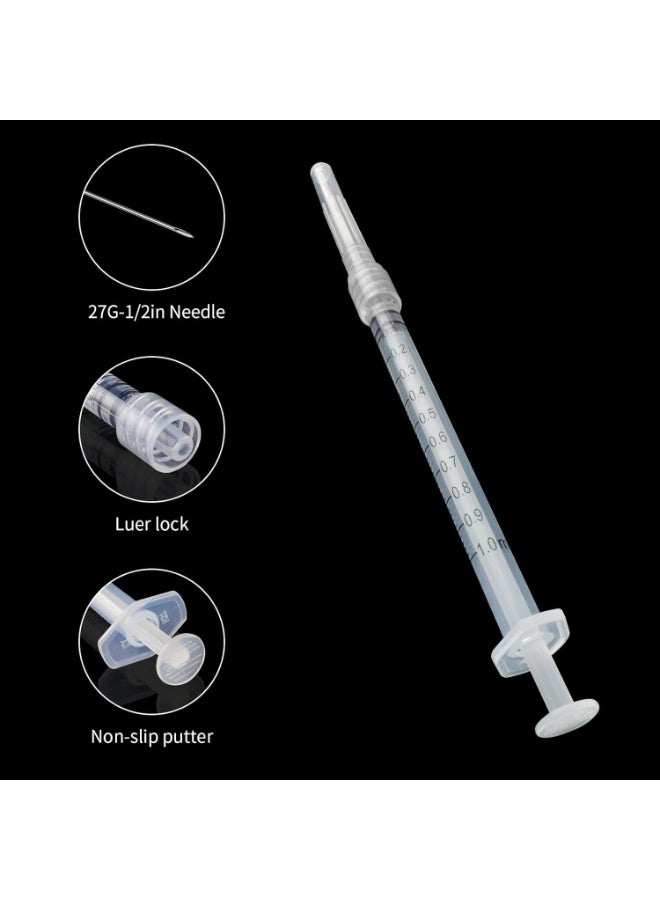NOVAMED 1ml 27G 1/2" Luer Slip Syringes – Sterile Single-Use Precision Syringes - Image 3