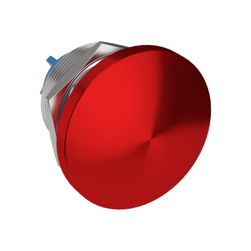 APIELE 22MM Mushroom Head Push Button Switch Momentary Push Button IP65 Waterproof 12V 24V 36 DC 110V 250V AC 5A SPST(22mm, Red) - Image 1