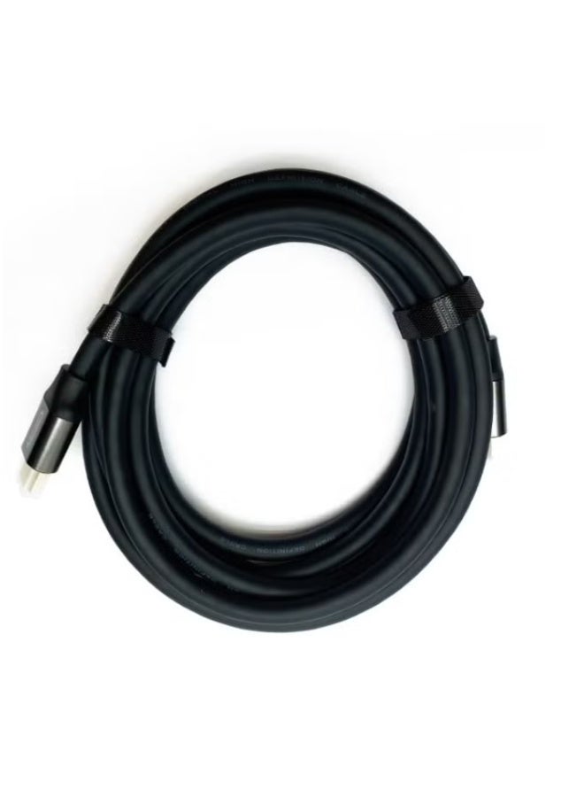 جو-ديز سلك توصيل HDMI عالي الدقة 4K بطول 3 متر مع واجهة مطلية بالذهب لتلفاز HDTV - لون أسود - Image 5