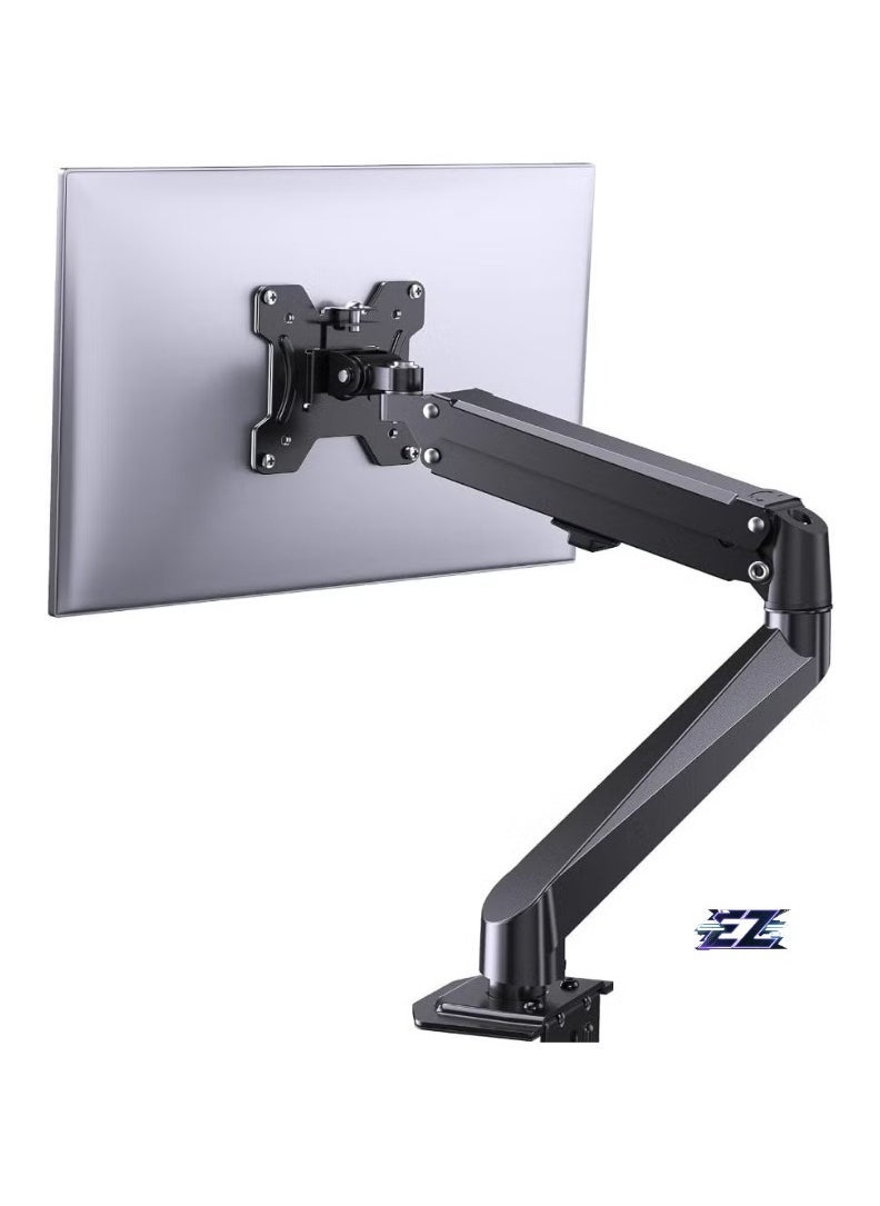 ELTRAZONE Single Monitor Mount – Gas Spring Monitor Arm with Full Motion, Adjustable Mount, VESA Bracket, Fits 17 to 27 Inch Monitors, Holds up to 14.3 lbs - Image 1