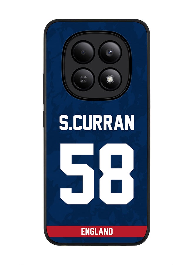 For Xiaomi Redmi Note 15 4G Case,Slim fit Camera Protection, Shockproof Thin Phone cover  - England Sam Curran, Jersey No 58