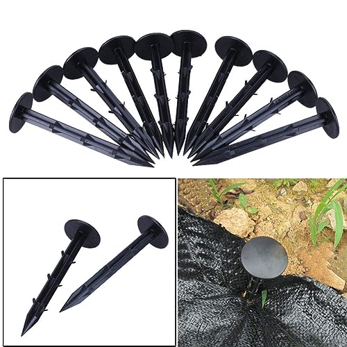 SIDDHI 50 Pcs Weed mat Nails Landscape Staples pp Ground Cover 6 inch Black - Image 4