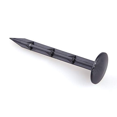 SIDDHI 50 Pcs Weed mat Nails Landscape Staples pp Ground Cover 6 inch Black - Image 3