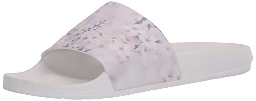 Under Armour Unisex-Adult Core Remix Floral Slide Sandal, Sea Coin (600)/Purple Dusk, 12 Men’s/13.5 Women’s - Image 3
