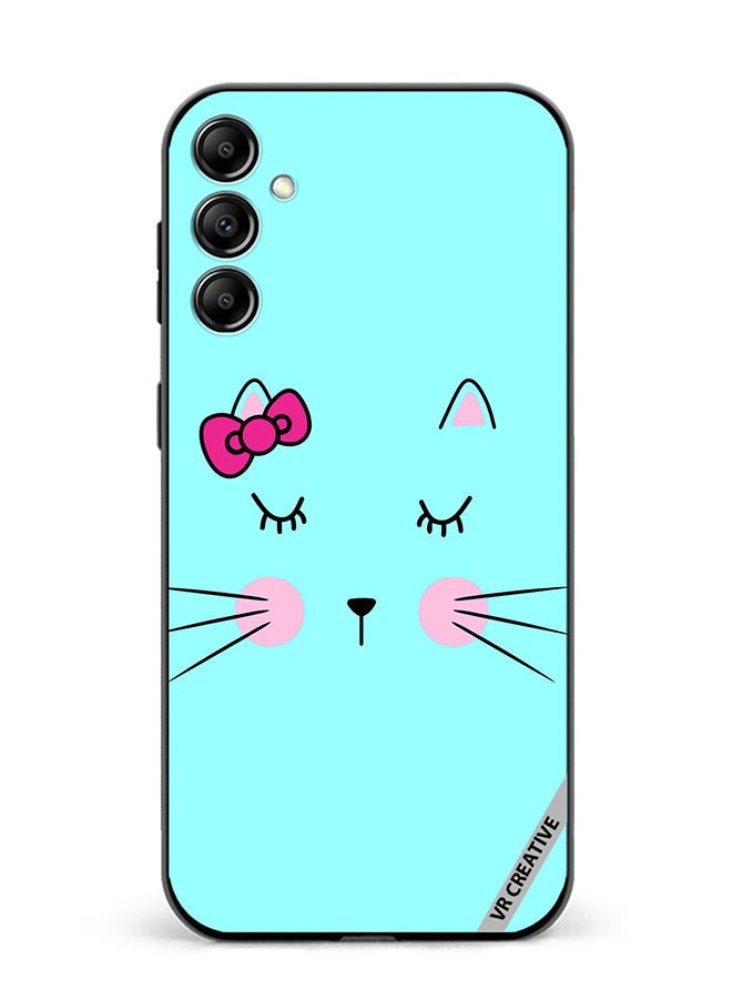 VR CREATIVE Protective Case Cover For Samsung Galaxy M14 Sleeping Cat Design Multicolour - Image 1