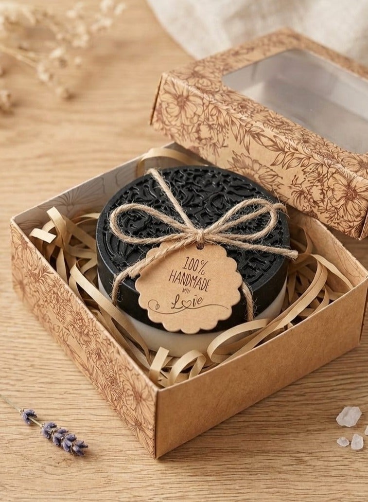 LEVON ✨🧼 100g Premium Charcoal & Milk Soap – Enriched with Vitamin E & Coconut Fragrance 🥥 | Soft, Clean & Radiant Skin - Image 3