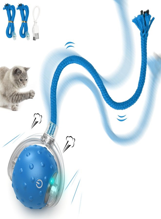 FLERDMAU Interactive Cat Ball Toy for Indoor Cats – Fast Rolling on Carpets, Motion Activated with Chirping Sounds, Enrichment Play for Active & Bored Cats - Image 1