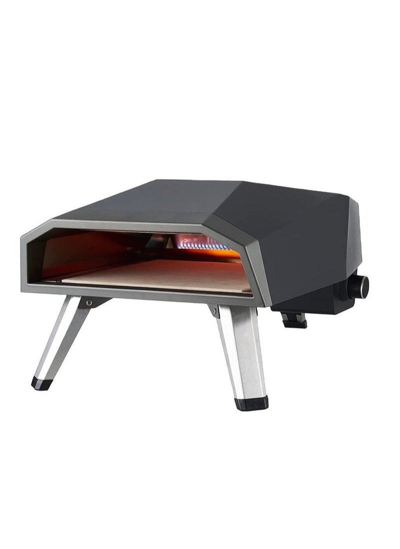 Omega - OMEGA Portable Stainless Steel Gas Oven Fired Pizza Maker For Outdoor BBQ & Camping Use - Image 1