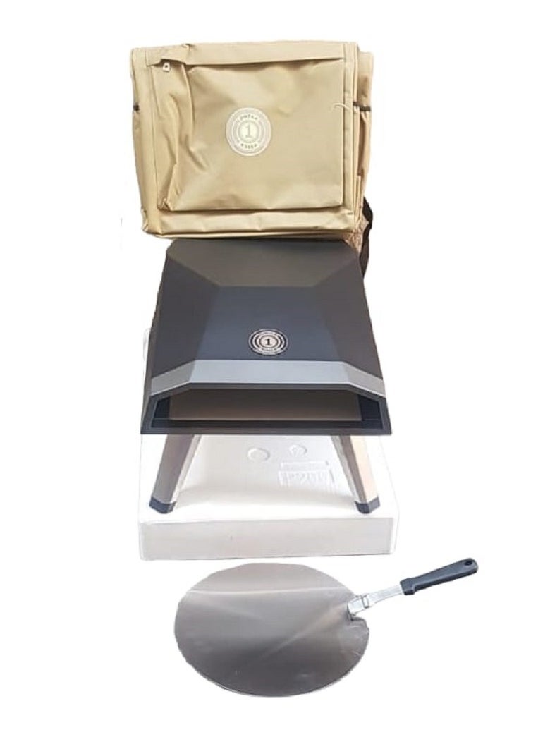 Omega - OMEGA Portable Stainless Steel Gas Oven Fired Pizza Maker For Outdoor BBQ & Camping Use - Image 1