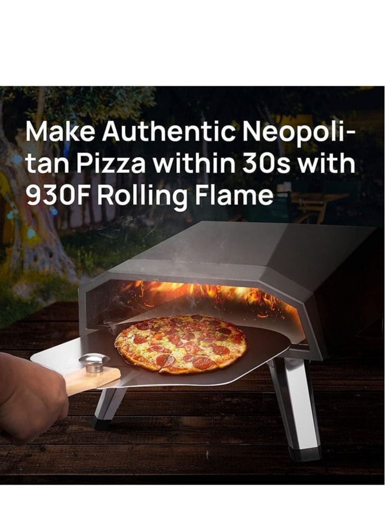 Omega - OMEGA Portable Stainless Steel Gas Oven Fired Pizza Maker For Outdoor BBQ & Camping Use - Image 1