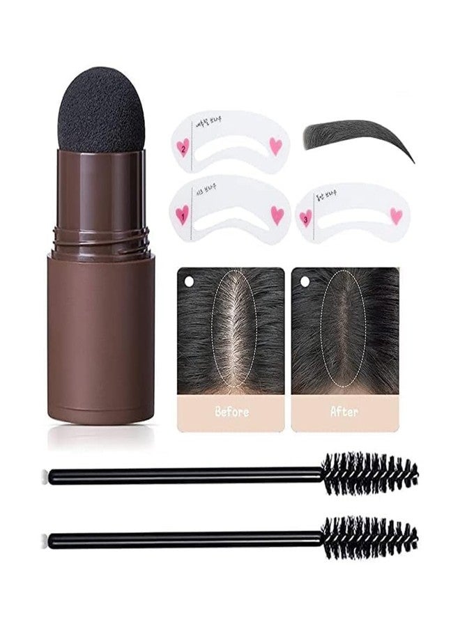 Glowhouse Hairline Powder Black Color 24gm Hair Shading Sponge Pen Hairline Shadow Powder Stick Quick Root Touch-Up Waterproof Hair Root Concealer - Image 4