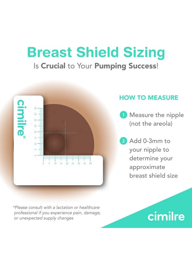 Cimilre Skinny Neck Adapters for Narrow Neck Bottles, Breast Bump Bottle Adapter Converts Cimilre Breast Shields & Other Wide Neck Shields to Standard Neck (Set of 2) - Image 3