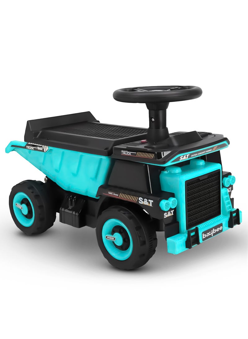 BAYBEE Cruiser Truck Kids Ride on Car for kids, Baby Car with Horn, Music & Storage, Baby Push Car for Toddlers Baby Push Ride on Car for Kids to Drive 1 to 3 Years Boys Girls Green  - Image 1
