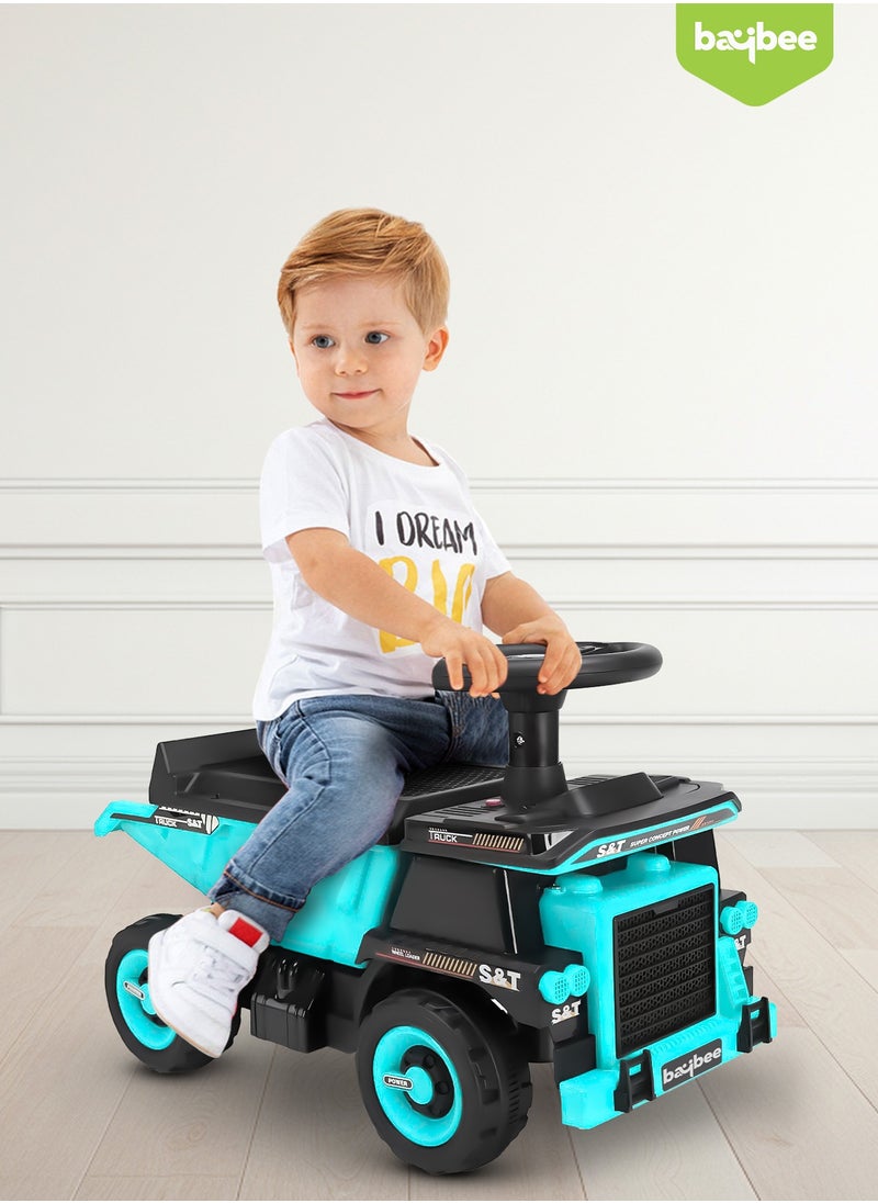 BAYBEE Cruiser Truck Kids Ride on Car for kids, Baby Car with Horn, Music & Storage, Baby Push Car for Toddlers Baby Push Ride on Car for Kids to Drive 1 to 3 Years Boys Girls Green  - Image 2