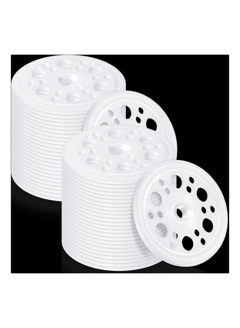 100 Pcs 45mm Plastic Washers for Load Spreading, Polypropylene Washers for Fixing and Supporting Rigid Foam Insulation Boards, Easy Removal for Screws and Nails.  - Image 1