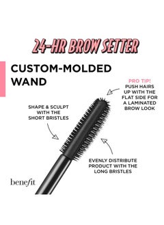 benefit Benefit Cosmetics Mini 24-HR Brow Setter Clear Brow Gel with Lamination Effect 0.11 fl oz/ 3.5 mL  - Image 4