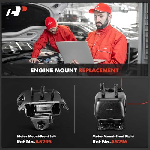 A-Premium 2PCS Front Left and Right Engine Motor Mount Kit Compatible with Ford Explorer 2002-2005, Explorer Sport 2002-2003 & Lincoln Aviator 2003-2005 & Mercury Mountaineer 2002-2005, 4.0L 4.6L - Image 2