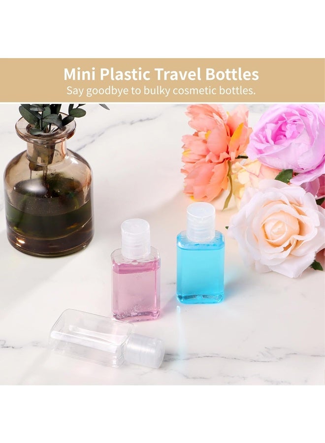 30 Pcs 1 oz Travel Bottles - Hand Sanitizer Bottle Mini Clear Bottles with Flip Caps, Portable Empty Refillable Containers for Shower Gel, Face Creams, Body Lotions,Clear - Image 3