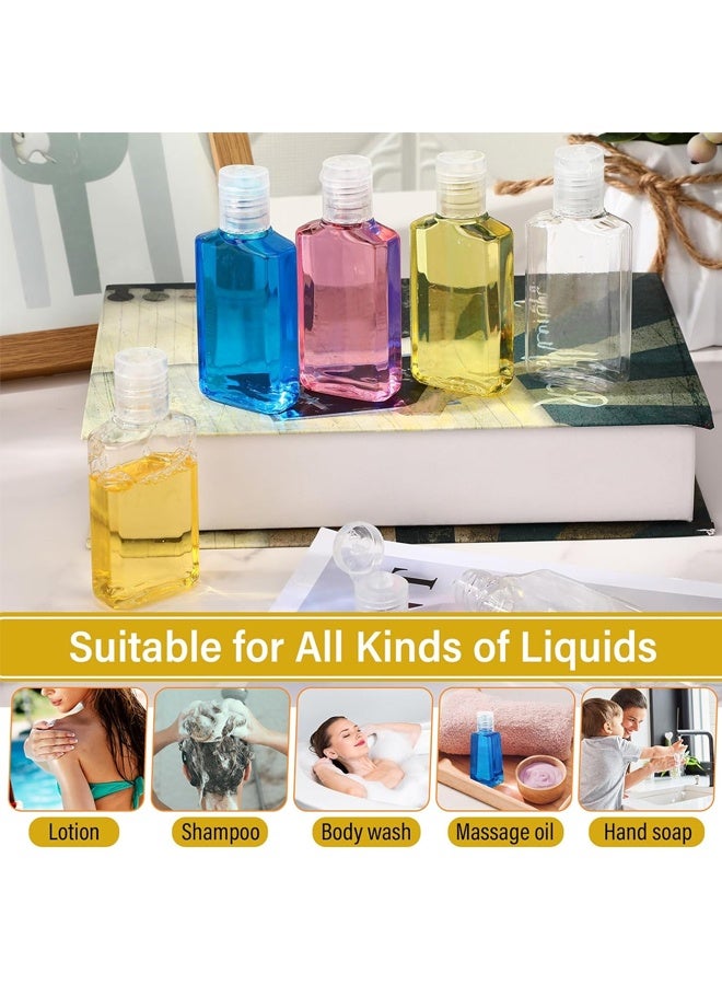 30 Pcs 1 oz Travel Bottles - Hand Sanitizer Bottle Mini Clear Bottles with Flip Caps, Portable Empty Refillable Containers for Shower Gel, Face Creams, Body Lotions,Clear - Image 5