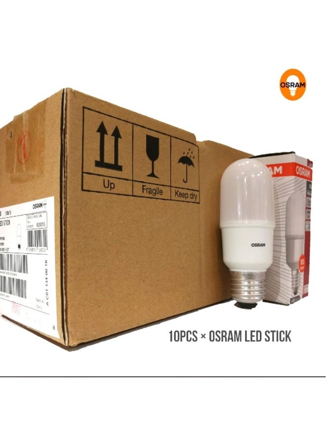 Osram LED Value Stick Lamps Slim Stick Model Zero Dark Spot Lights Low Energy Consumptions with High Lumen LED Lamps for Home Chandelier More Pack of 10 Warm White Yellow, 9W E27, ValueStick - Image 5