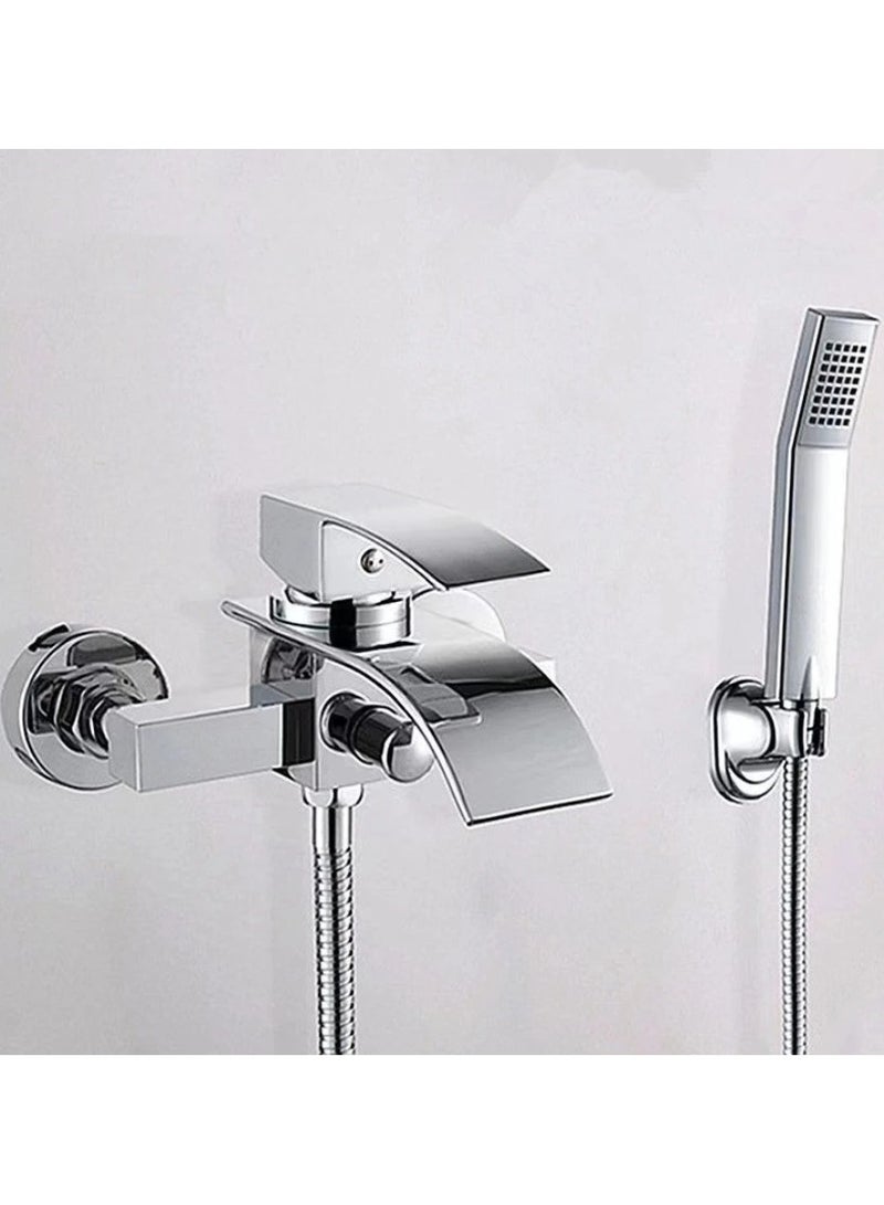 AROAQ Shower Faucet Bathroom Switch Triple Hot and Cold Faucet Concealed Shower Bath Mixing Valve Electric Water Heater - Image 1