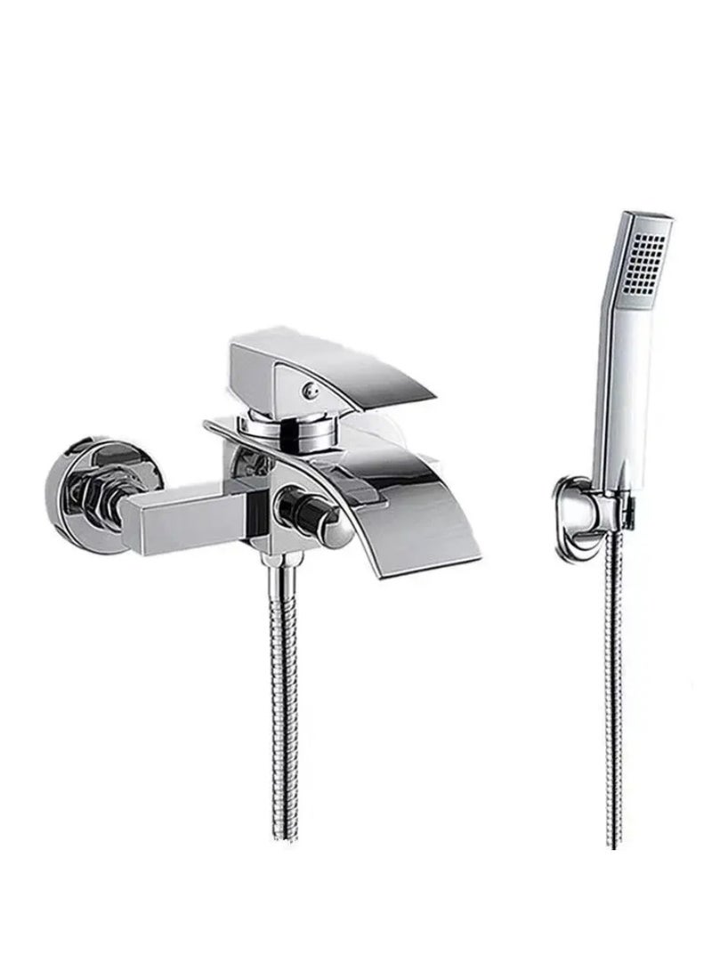 AROAQ Shower Faucet Bathroom Switch Triple Hot and Cold Faucet Concealed Shower Bath Mixing Valve Electric Water Heater - Image 2