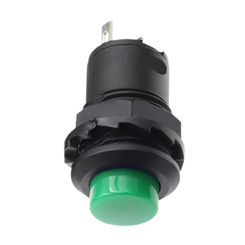 زر ضغط ذاتي الإعادة باللون الأخضر 12 مم دائري ذاتي القفل DS 428 427 100 قطعة - Image 2