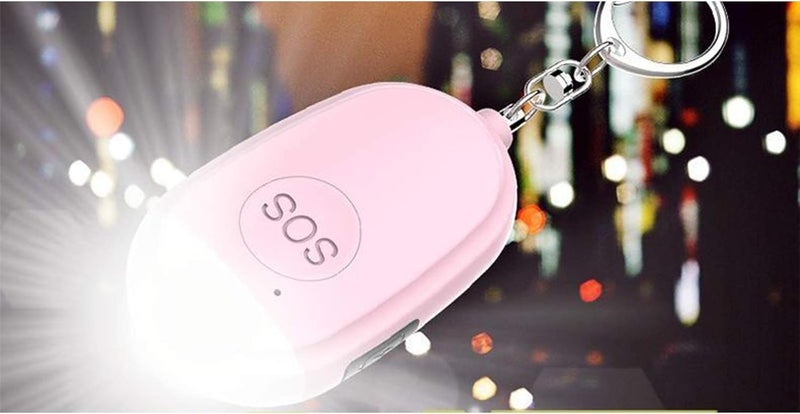 klarakoPersonal Alarm, Security Alarms Keychain with LED Flashlight, Mini 130DB Panic Rape Attack Safety Alarms for Women Kids and Night Walkers klarakoPink - Image 3