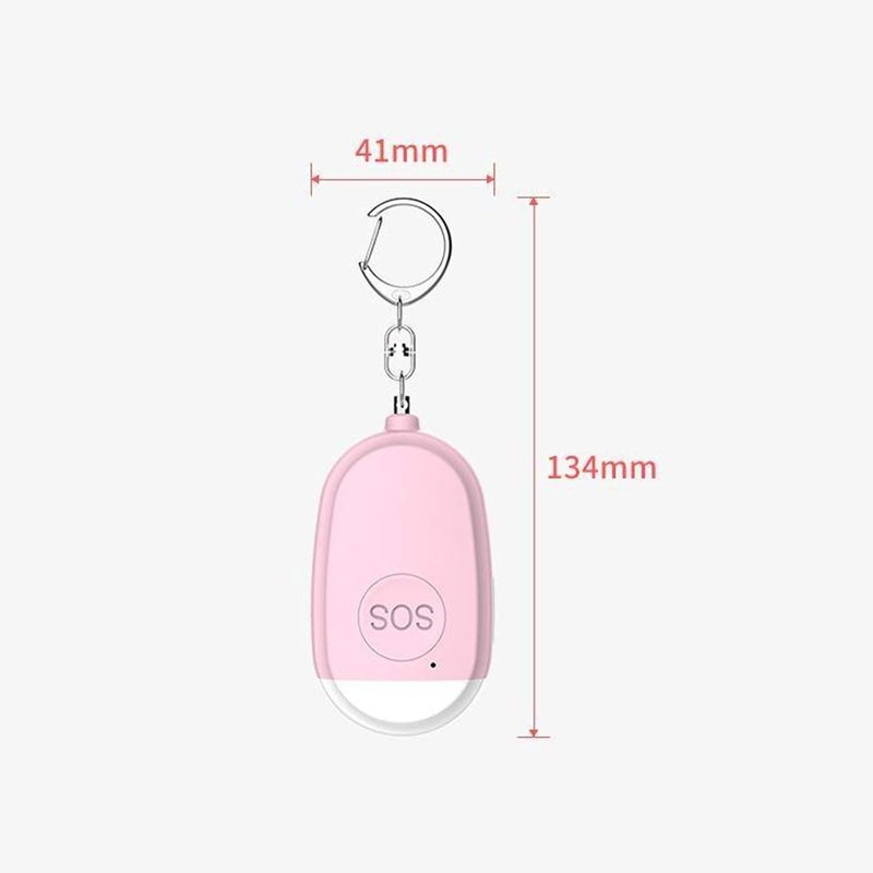 klarakoPersonal Alarm, Security Alarms Keychain with LED Flashlight, Mini 130DB Panic Rape Attack Safety Alarms for Women Kids and Night Walkers klarakoPink - Image 2