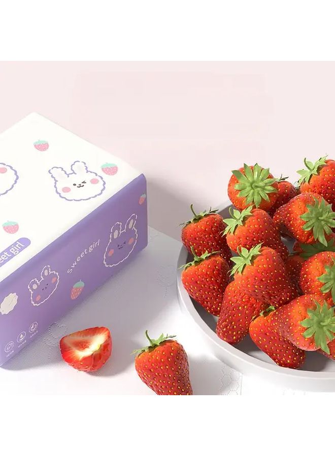 1 قطعة من ورق التواليت 4 طبقات 300 ورقة، عبوة مجمعة للاستخدام في المستشفى والوجه والسيارة - Image 3