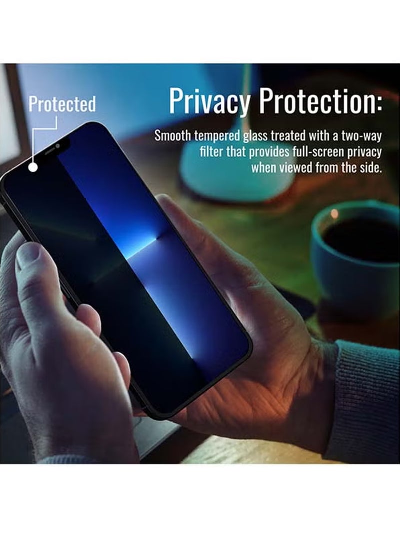 Samsung Galaxy A25 5G Matte Ceramic Privacy Screen Protector – Premium Edge to Edge Anti Spy Privacy Ceramic Film, Delicate Touch, Anti-Explosion, Smooth Arc Edge, Easy Installation - Image 3