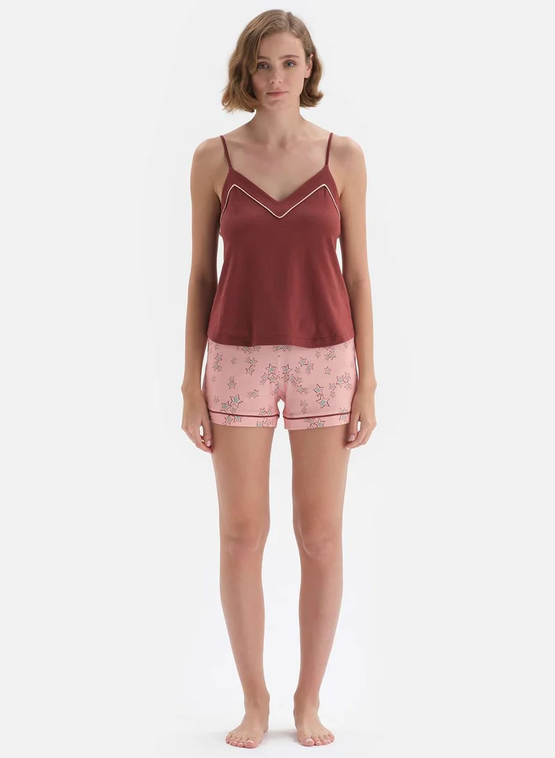 dagi Strap Detail Pyjama Set