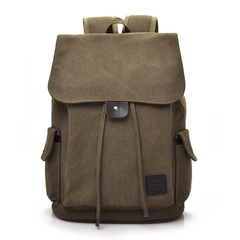 Fashion Trendy Backpack Unisex Casual Canvas Travel Backpack Senior High School College Student Schoolbag Fm9116 - Image 5