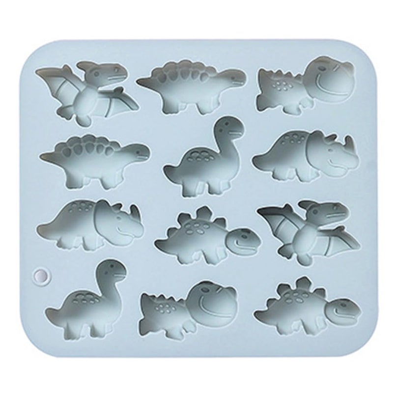 Sujosa Silicone Cake Pop Mold Non Stick Fancy Mold Cake Pan 12 Cavity dinosaur shape Candy Cupcake Cornbread Chocolate Brownie Gummy Resin Crafts Cake - Image 1