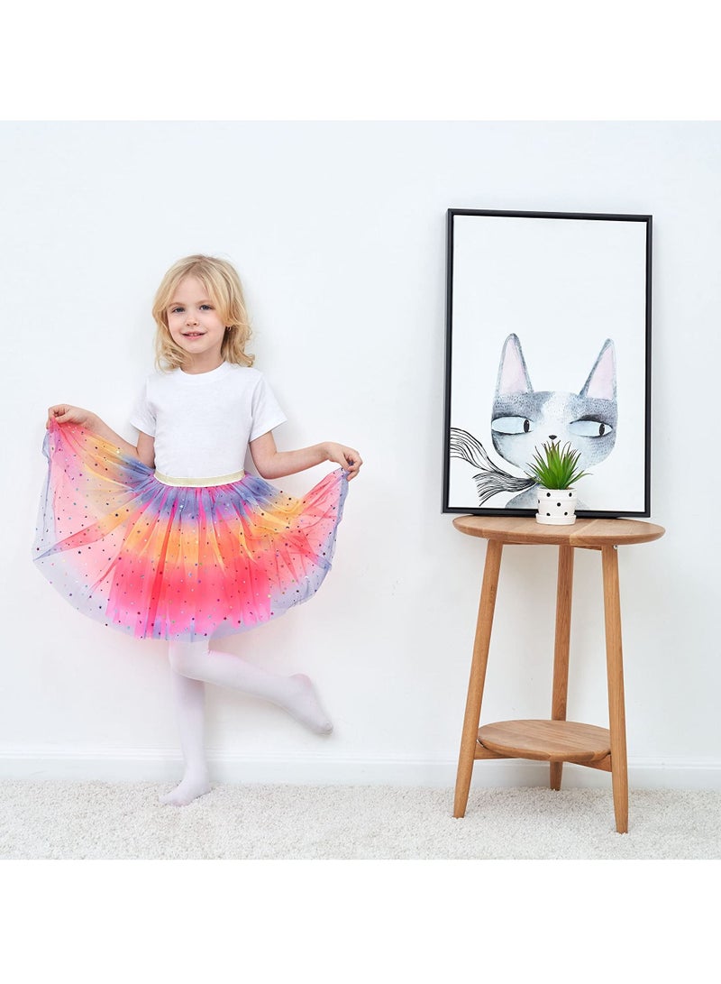 KASTWAVE Girls Ballet Tutu Kids Birthday Princess Party Favor Dress Skirt Set 2 PCS 80cm-110cm - Image 2