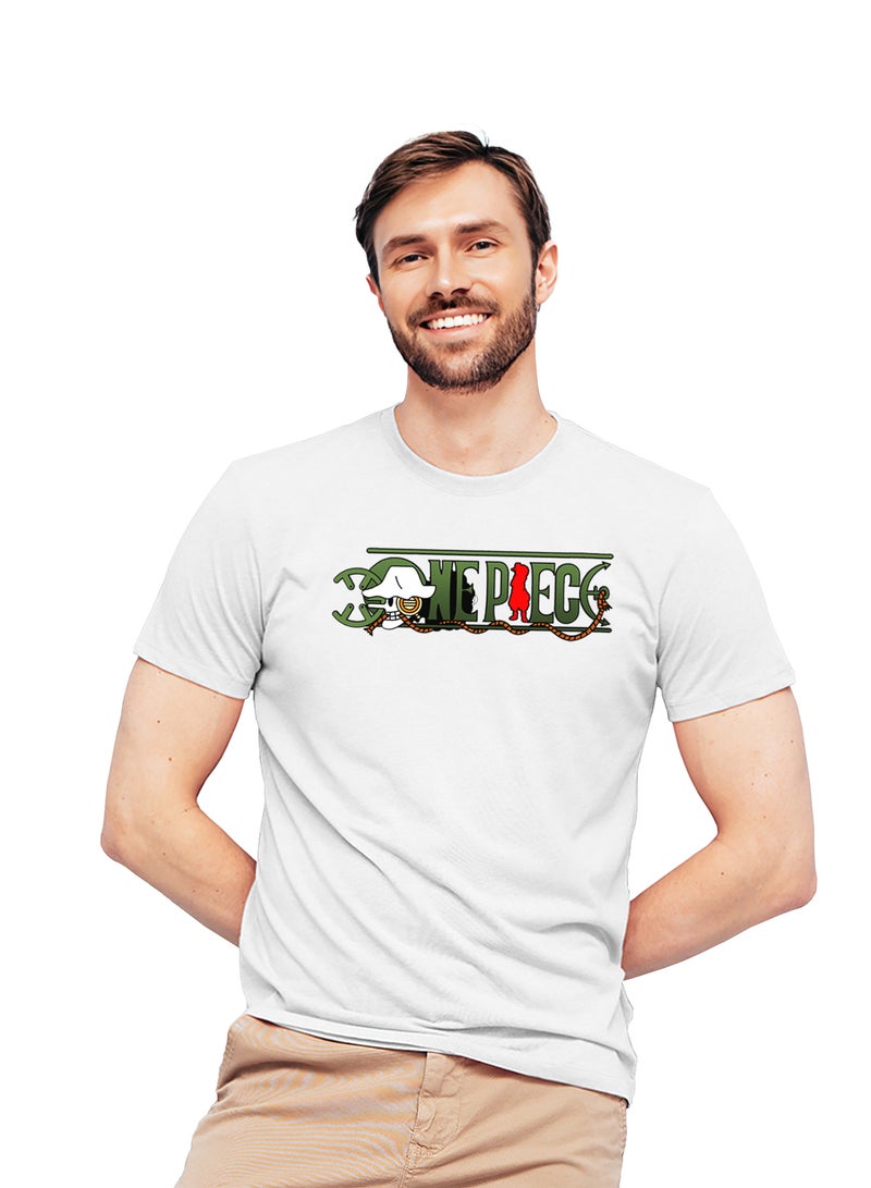 Fashion World Cotton T-shirt Printed with High-quality Anime One piece - Image 1