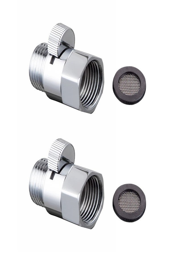 XVL Shower Head Shut Off Valve Solid Brass 2 Pieces Chrome - Image 1