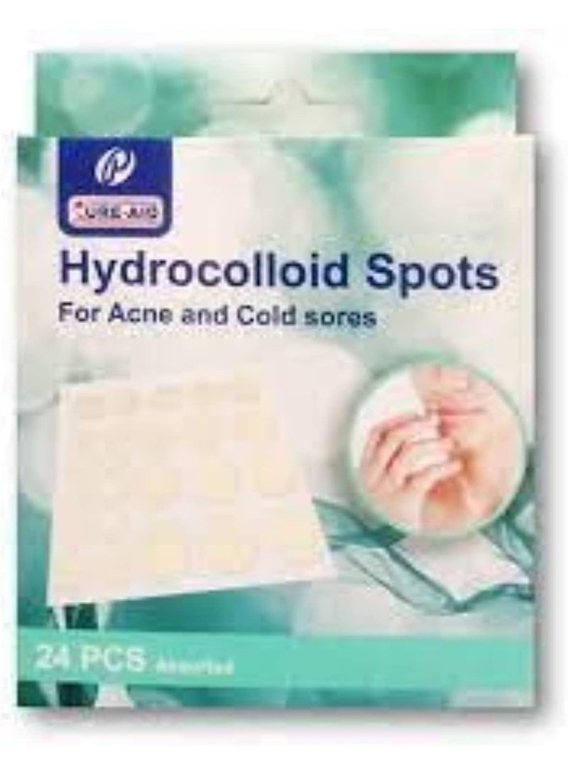 هيدروكولويد لعلاج حب الشباب وقروح البرد، ملصقات حبوب لون البشرة، 24 قطعة - Image 1