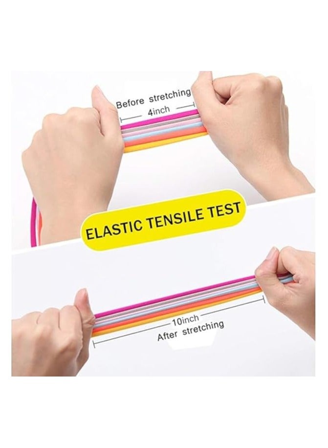 1 Pair of No Tie Elastic Shoelaces with Quick Release - Stretchy Elastic Shoe Laces with Lace Lock for Everyday Shoes Adults Kids Grey - Image 2