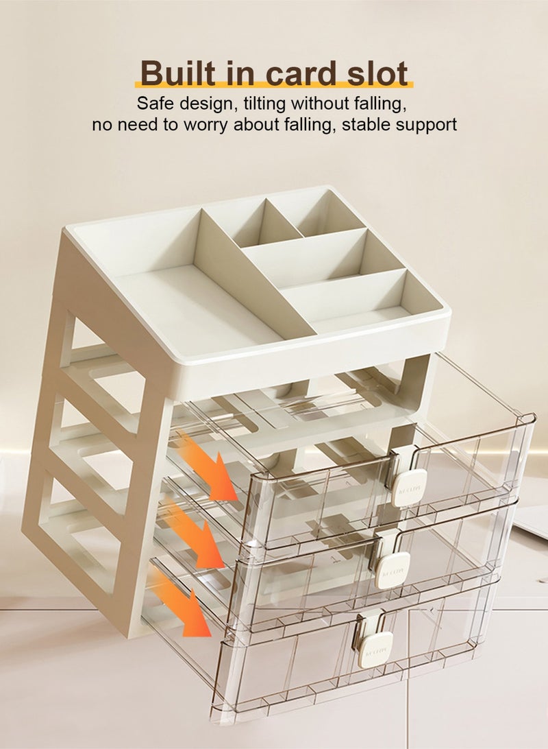 هومار كيت صندوق طبي شفاف، صندوق تخزين أدوية فارغ للإسعافات الأولية للعائلة، متعدد الطبقات بسعة كبيرة، خزانة بلاستيكية لتخزين الأدوية بثلاث طبقات، منظم تخزين الأدوية - Image 5