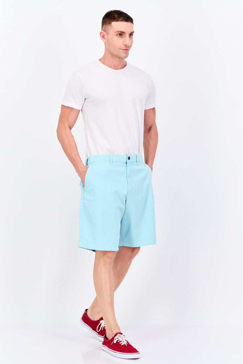 GAP Men Plain 10 Inseam Basic Shorts, Turquises - Image 4