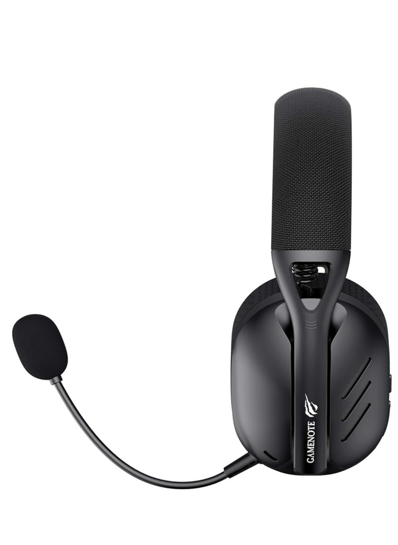 havit Wireless Gaming Headphones and Headset with 4 Connection Options (Bluetooth, 2.4GHz, USB-C, AUX), 40mm Audio Drivers, 7.1 Virtual Surround Sound, Low 24ms Latency, Removable Noise-Cancelling Mic, 26H Battery, USB-C Charging, Lightweight for PC, PS5, Xbox, Switch, Laptop, Mobile and More  - Image 4