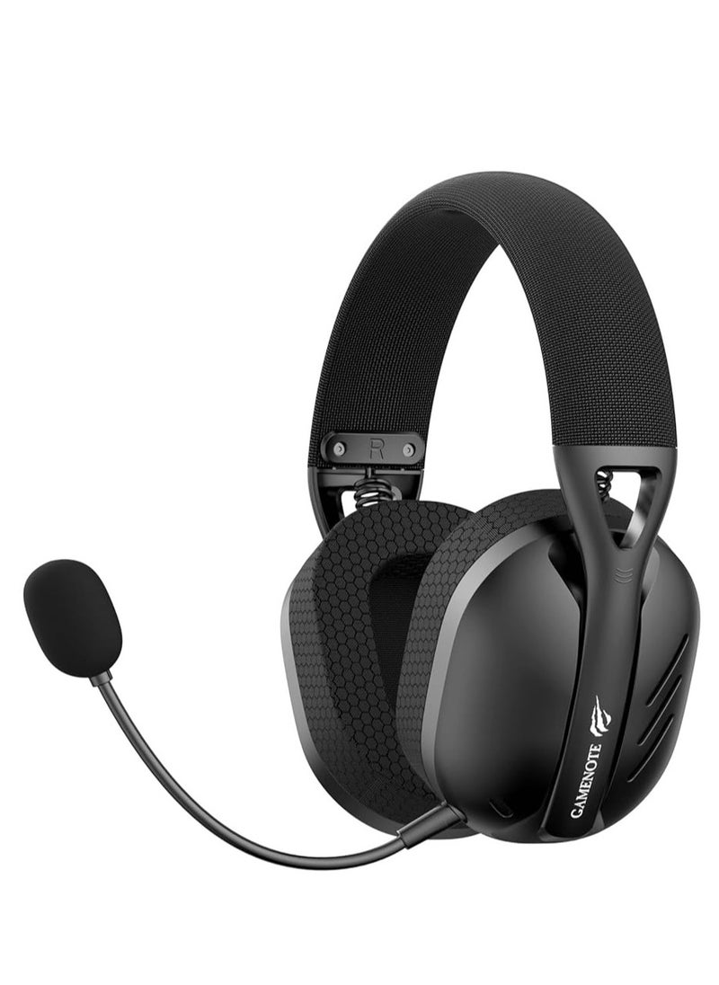 havit Wireless Gaming Headphones and Headset with 4 Connection Options (Bluetooth, 2.4GHz, USB-C, AUX), 40mm Audio Drivers, 7.1 Virtual Surround Sound, Low 24ms Latency, Removable Noise-Cancelling Mic, 26H Battery, USB-C Charging, Lightweight for PC, PS5, Xbox, Switch, Laptop, Mobile and More  - Image 5