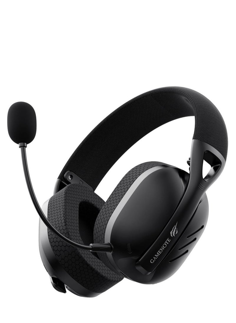 havit Wireless Gaming Headphones and Headset with 4 Connection Options (Bluetooth, 2.4GHz, USB-C, AUX), 40mm Audio Drivers, 7.1 Virtual Surround Sound, Low 24ms Latency, Removable Noise-Cancelling Mic, 26H Battery, USB-C Charging, Lightweight for PC, PS5, Xbox, Switch, Laptop, Mobile and More  - Image 2