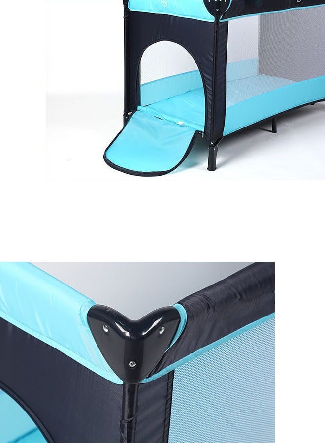LO.BABY.VE Travel Foldable Portable Bassinet Baby Infant Comfortable Play Yard Crib Cot with Soft Mattress, Breathable Mesh Walls, with Carry Bag  - Image 3