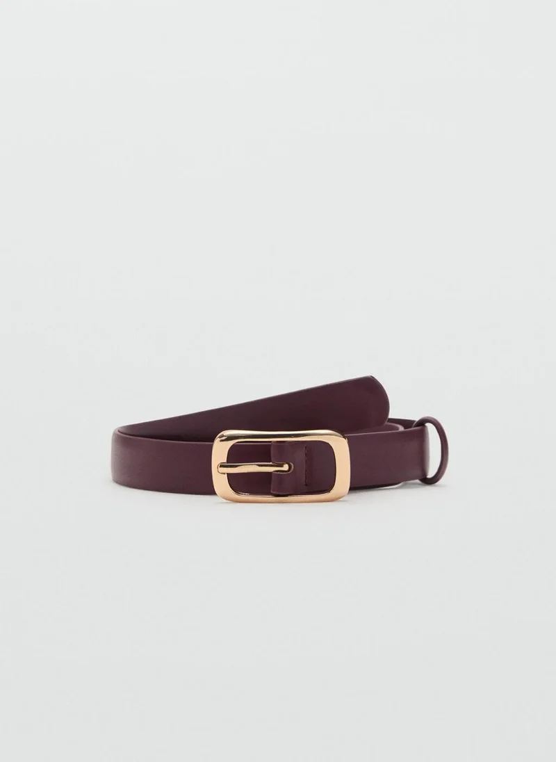 مانجو Rectangular Buckle Belt