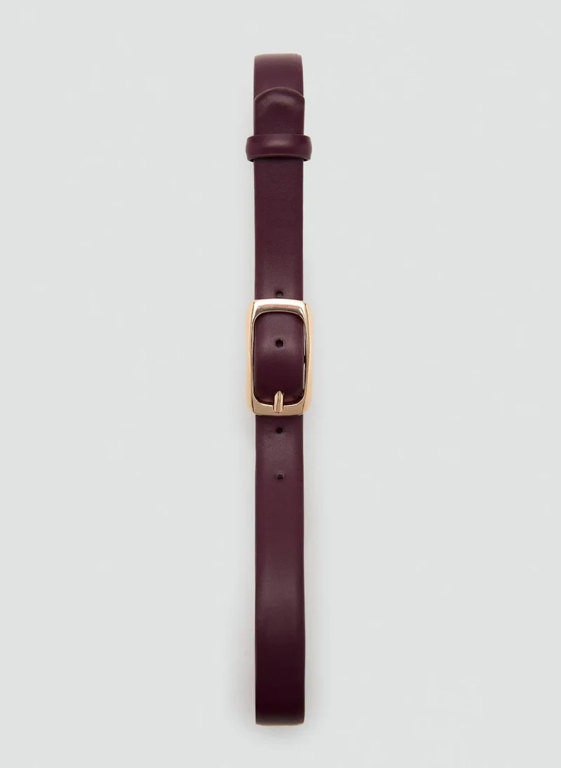 مانجو Rectangular Buckle Belt