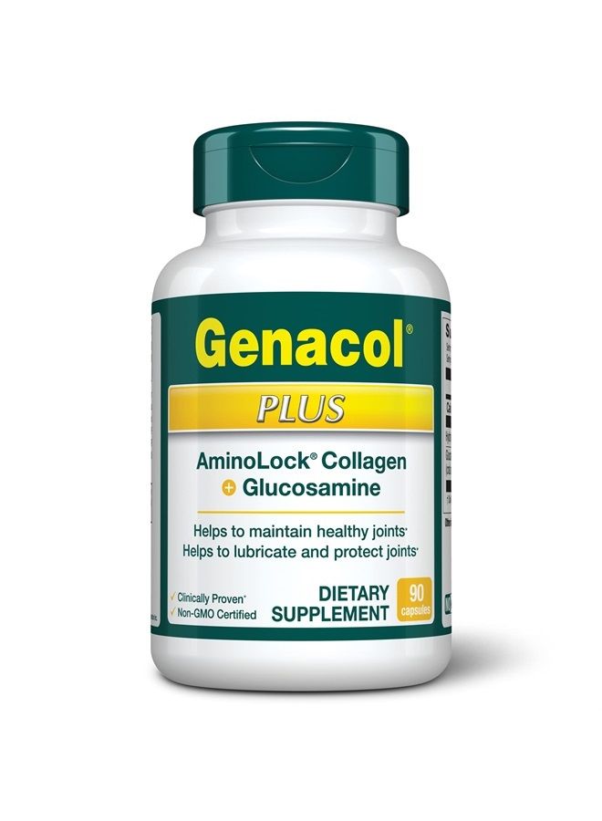 Genacol Glucosamine & Collagen Joint Supplement Glucosamina Colageno Hidrolizado Capsules | Lubricates Joints, Reduces Joint Discomfort, Maintains Optimum Joint Health Plus 90 Capsules  - Image 1