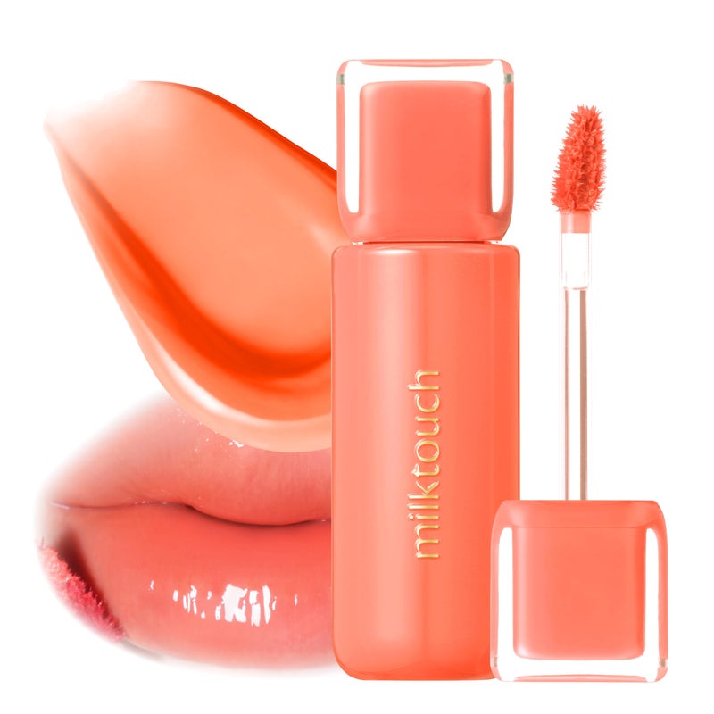 MILKTOUCH Jelly Fit Lip Tint (04 Mute-Ficial Plum) with Cooling Plumping Effect and Water-Based Non-Sticky Texture | Long Lasting Korean Beauty Lipstain Tinted Gloss | Stocking Stuffers for Women - Image 1