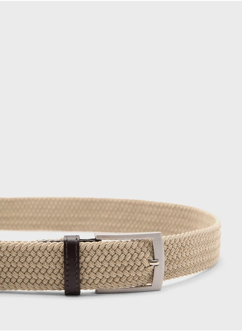 Mango Man Allocated Hole Elastic Belt